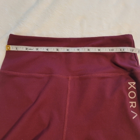 Kora Athletic Workout Leggings‎ Maroon Women's Size  Small - Picture 12 of 13